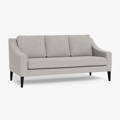 Heal's Heal's Richmond 3 Seater Sofa Smart Linen Mix Silver Natural Ash Feet - Heal's UK Furniture