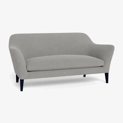Heal's Heal's Wallis 3 Seater Sofa Texture Pale Grey Stained Oak Feet - Heal's UK Furniture