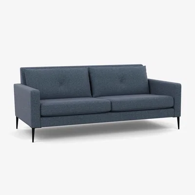 Heal's Heal's Brunel 3 Seater Boucle Steel - Heal's UK Furniture