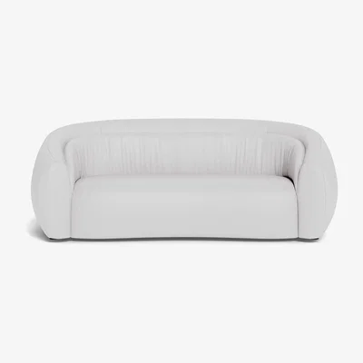 Heal's Heal's Flora 3 Seater Sofa Grain Leather White
