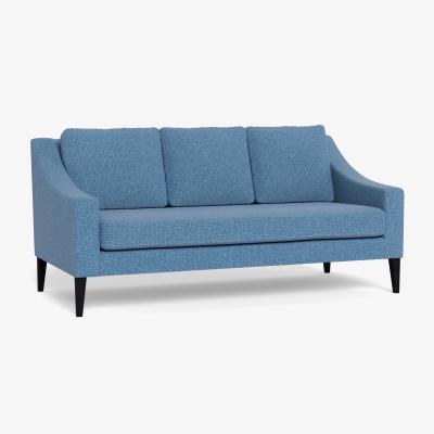 Heal's Heal's Richmond 3 Seater Sofa Tejo Recycled Cobalt Natural Feet - Heal's UK Furniture