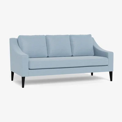 Heal's Heal's Richmond 3 Seater Sofa Capelo Linen-Cotton Sea Shanty Black