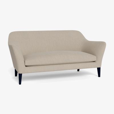 Heal's Heal's Wallis 3 Seater Sofa Broad Weave Putty Black Feet - Heal's UK Furniture