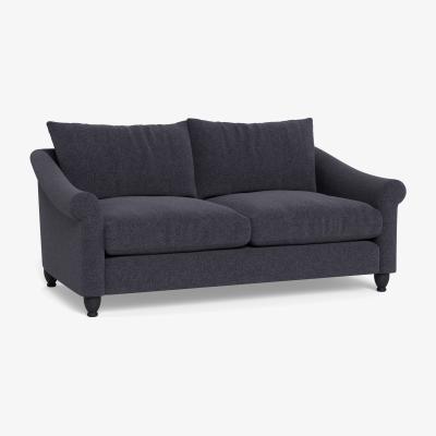 Heal's Heal's Devon 3 Seater Texture Soot Walnut Stain Beech Feet - Heal's UK Furniture