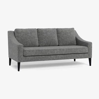 Heal's Heal's Richmond 3 Seater Sofa Melton Wool Shale BLACK