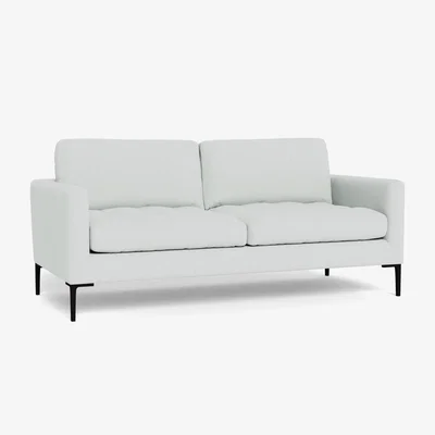 Heal's Heal's Eton 3 Seater Sofa Broad Weave Tin Brass Feet - Heal's UK Furniture