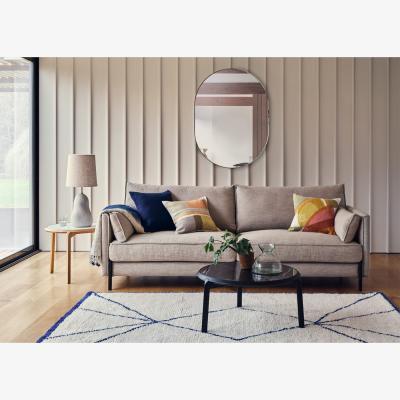Heal's Heal's Tortona 3 Seater Sofa Smart Linen Mix Navy - Heal's UK Furniture