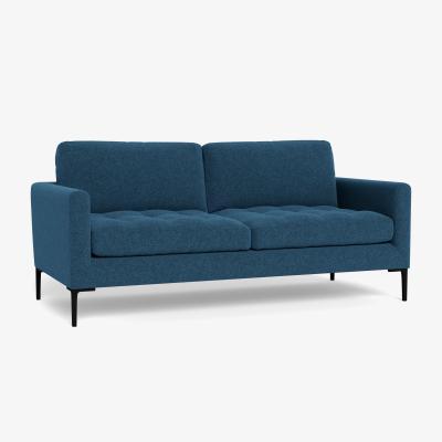 Heal's Heal's Eton 3 Seater Sofa Texture Ink Brass Feet - Heal's UK Furniture