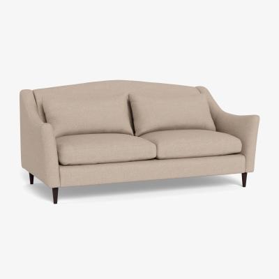 Heal's Heal's Somerset 3 Seater Sofa Boucle Tweed Pearl Natural Beech Feet