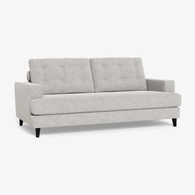 Heal's Heal's Mistral 3 Seater Sofa Chunky Boucle Ecru Black Feet