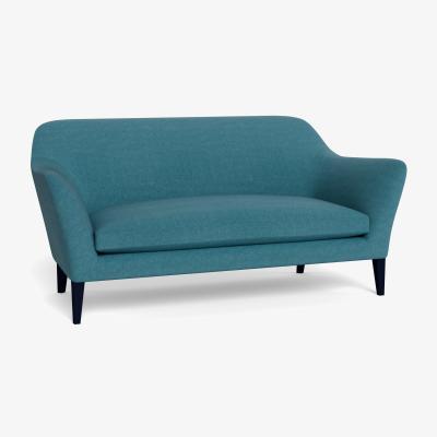 Heal's Heal's Wallis 3 Seater Sofa Brushed Cotton Cadet Tinted Ash Feet - Heal's UK Furniture