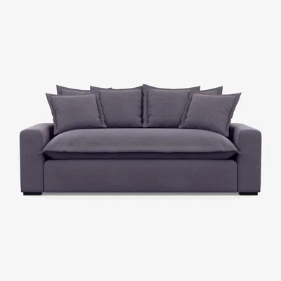 Heal's Heal's Brompton 3 Seater Sofa Texture Limestone Natural Feet - Heal's UK Furniture