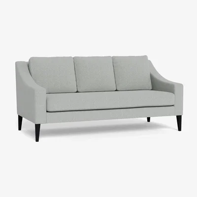 Heal's Heal's Richmond 3 Seater Sofa Melton Wool Limestone Tinted Ash Feet