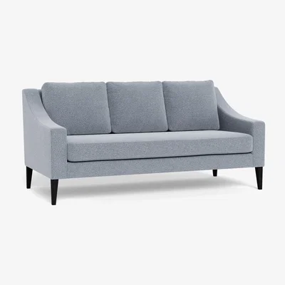 Heal's Heal's Richmond 3 Seater Sofa Textured Boucle Steel Black Feet
