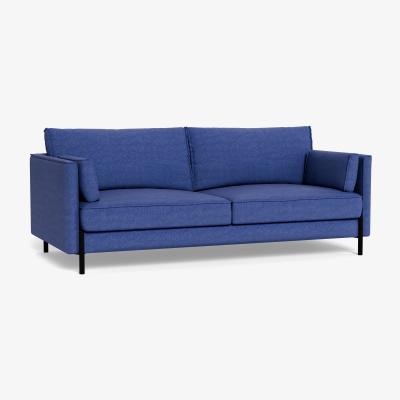 Heal's Heal's Tortona 3 Seater Sofa Brushed Cotton Cobalt