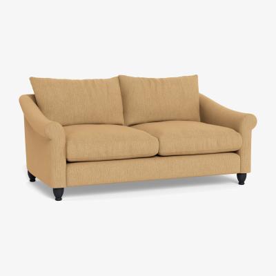 Heal's Heal's Devon 3 Seater Smart Linen Mix Sand Natural Ash Feet - Heal's UK Furniture