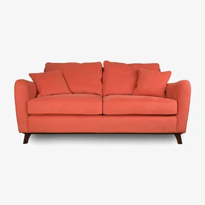 Heal's Heal's Ravello 3 Seater Sofa Smart Linen Mix Duck Egg Natural Feet - Heal's UK Furniture