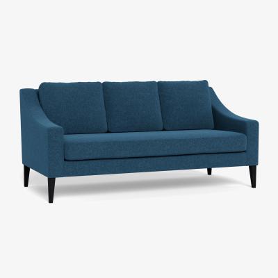 Heal's Heal's Richmond 3 Seater Sofa Texture Ink Black Feet - Heal's UK Furniture