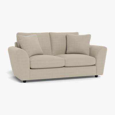 Heal's Heal's Snooze 3 Seater Sofa Linen Hessian Black Feet - Heal's UK Furniture