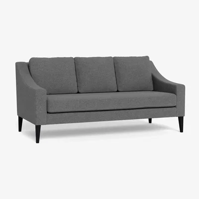 Heal's Heal's Richmond 3 Seater Sofa Tejo Recycled Noir Black Feet