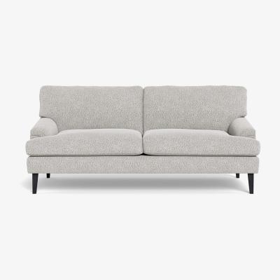 Heal's Heal's Stanton 3 Seater Sofa Chunky Boucle Ecru Black Feet