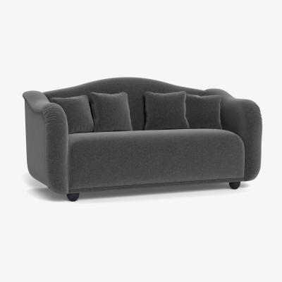 Heal's Heal's Tetbury 3 Seater Sofa Melton Wool Granite Walnut Stained Beech Feet