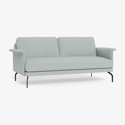 Heal's Heal's Iver 3 Seater Sofa Brushed Cotton Oat Black Feet