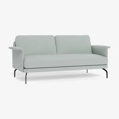 Heal's Heal's Iver 3 Seater Sofa Brushed Cotton Oat Black Feet