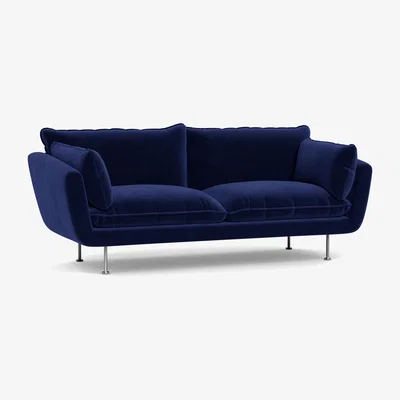 Heal's Heal's Allora 3 Seater Sofa Texture Soot Black Feet