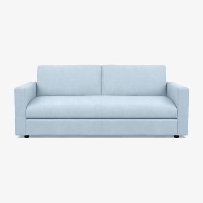 Heal's Heal's Nimbus II 3 Seater Sofa Tejo Recycled Cobalt Black Feet - Heal's UK Furniture