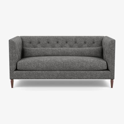 Heal's Heal's Balmoral 3 Seater Sofa Melton Wool Shale Stained Oak Feet - Heal's UK Furniture