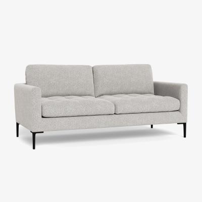 Heal's Heal's Eton 3 Seater Sofa Chunky Boucle Ecru Brass Feet - Heal's UK Furniture