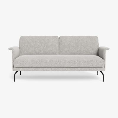 Heal's Heal's Iver 3 Seater Sofa Chunky Boucle Ecru Black Feet