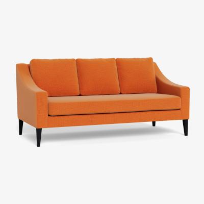 Heal's Heal's Richmond 3 Seater Sofa Tejo Recycled Zinnia Black Feet