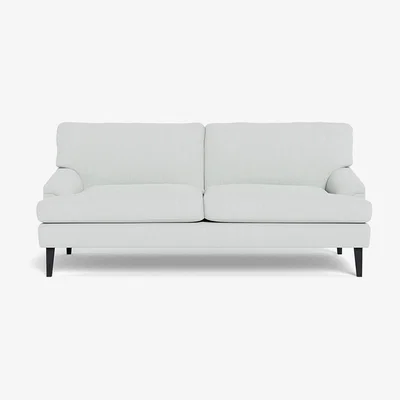 Heal's Heal's Stanton 3 Seater Sofa Broad Weave Tin Black Feet