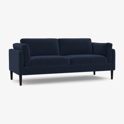 Heal's Heal's Sonno 3 Seater St Moritz Wool Light Grey Natural Feet - Heal's UK Furniture