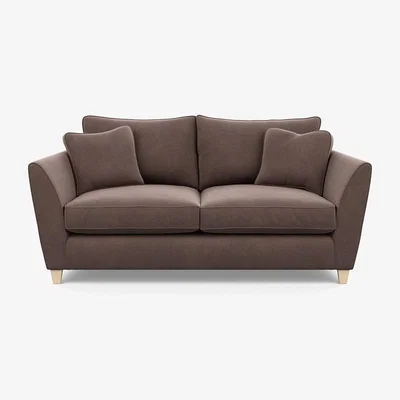 Heal's Heal's Torino 3 Seater Sofa Smart Linen Navy Natural Ash Feet - Heal's UK Furniture