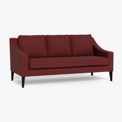 Heal's Heal's Richmond 3 Seater Sofa Capelo Linen-Cotton Etruscan Red Walnut Stained Feet