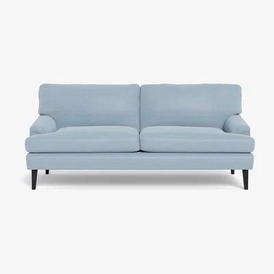 Heal's Heal's Stanton 3 Seater Sofa Capelo Linen-Cotton Sea Shanty Black Feet