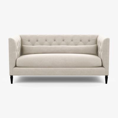 Heal's Heal's Balmoral 3 Seater Sofa Linen Hessian Black Feet - Heal's UK Furniture