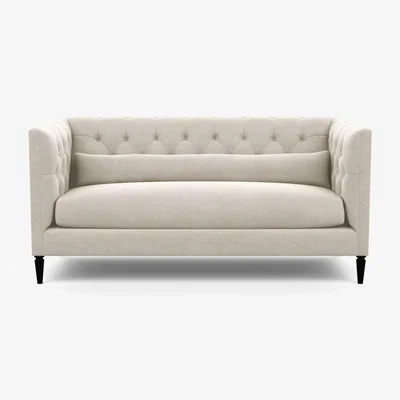 Heal's Heal's Balmoral 3 Seater Sofa Linen Hessian Black Feet - Heal's UK Furniture