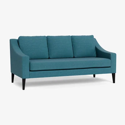 Heal's Heal's Richmond 3 Seater Sofa Brushed Cotton Cadet Natural Feet