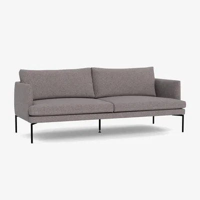 Heal's Heal's Matera 3 Seater Sofa Loop Boucle Granite Black Feet - Heal's UK Furniture