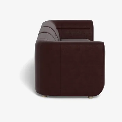 Heal's Heal's Lilli 3 Seater Sofa Smart Luxe Velvet Acorn Natural Beech Feet