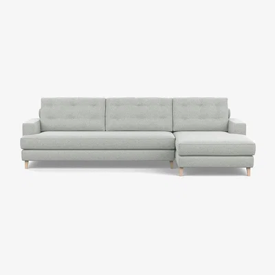 Heal's Heal's Mistral 3 Seater Sofa Smart Luxe Velvet Mulberry Natural Feet - Heal's UK Furniture