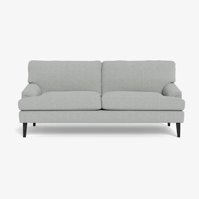 Heal's Heal's Stanton 3 Seater Sofa Melton Wool Limestone Black Feet