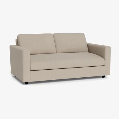 Heal's Heal's Nimbus 3 Seater Sofa Broadweave Putty Black Feet