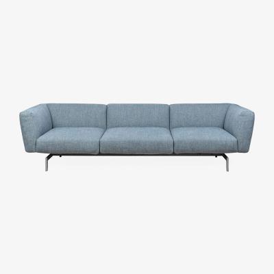 Heal's Heal's Avio 3 Seater Sofa Tosca Blue Bright Chrome Base - Heal's UK Furniture