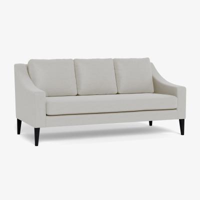 Heal's Heal's Richmond 3 Seater Sofa Capelo LinenCotton Sea Salt Black Feet - Heal's UK Furniture