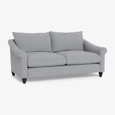 Heal's Heal's Devon 3 Seater Brushed Cotton Pewter Natural Ash Feet - Heal's UK Furniture